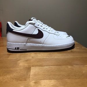 Nike Air Force 1 White/Maroon/Navy